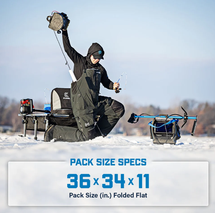 Clam PackSled – Portable Ice Fishing Gear Sled