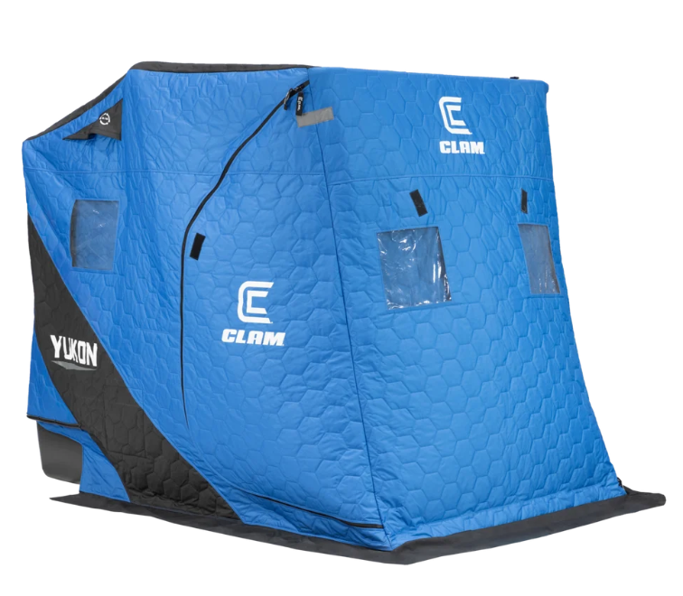 Clam Yukon Thermal Insulated Flip-Over Ice Fishing Shelter – 2 Person