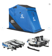 Clam Pack Trap 2 Insulated Flip-Over Ice Fishing Shelter – 2 Person