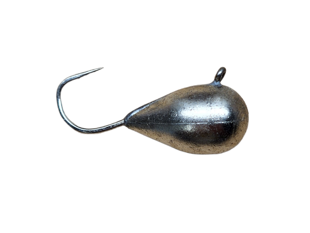 Unpainted Tungsten Tear Drop Jigs  (100 Pack)