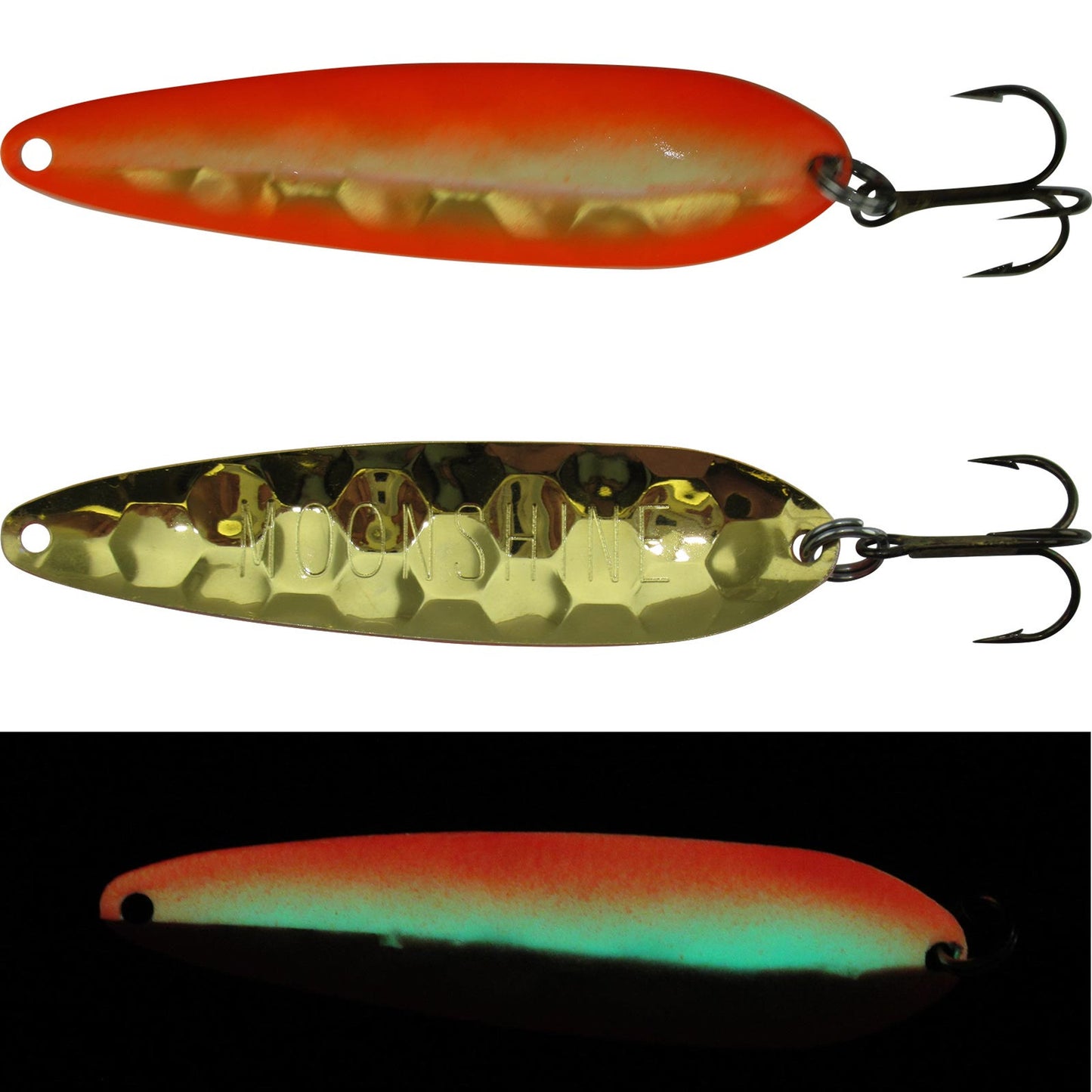 Moonshine Walleye Half Moon Gold Spoon