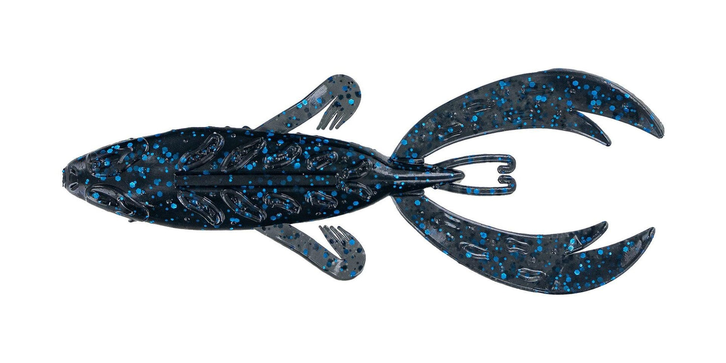 BIG BITE BAITS 4" ROJAS FIGHTING FROG / BLACK BLUE FLAKE (25 PACK)