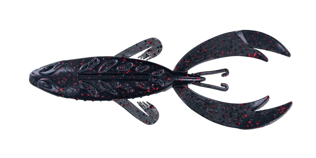 Big Bite Baits 4" Rojas Fighting Frog / Black Neon (7 Pack)
