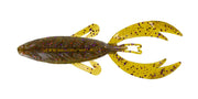 Big Bite Baits 4" Rojas Fighting Frog / Green Pumpkin Purple Copper (7 Pack)