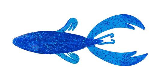 BIG BITE BAITS 4" ROJAS FIGHTING FROG / SAPPHIRE BLUE (25 PACK)