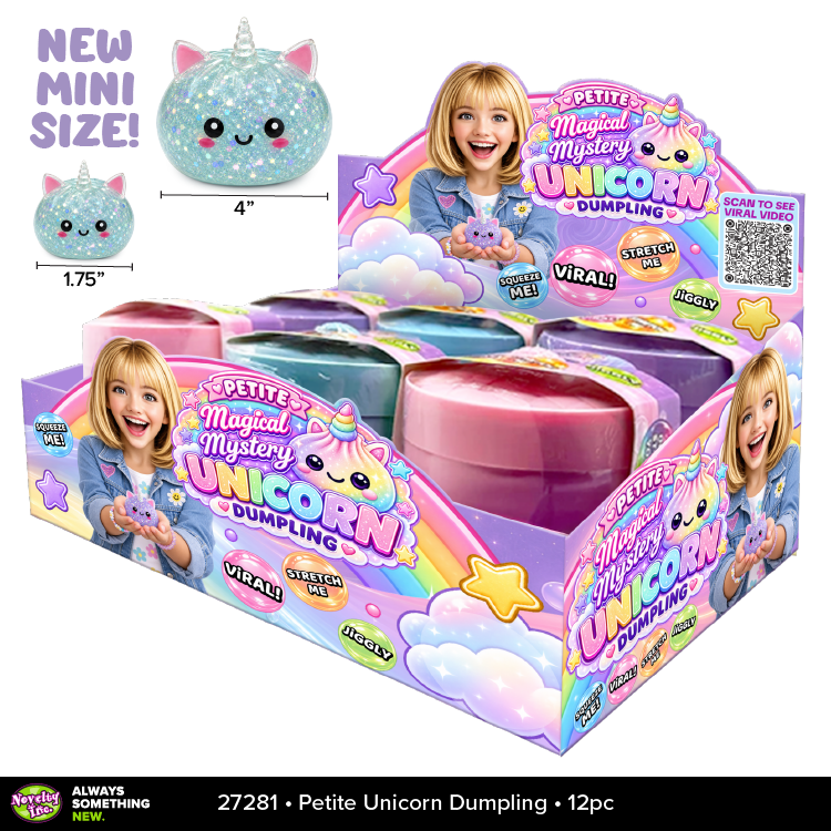 Fun Doh Petite Magical Mystery Unicorn Dumpling Squishy Toy – 1.75"