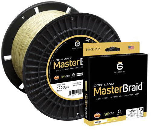 CORTLAND MASTER BRAID 20# BRONZ 1500 YARDS