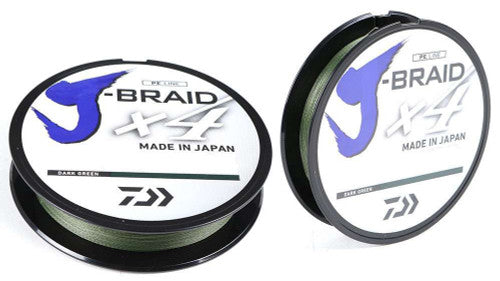 Daiwa J-Braid X4 Dark Green Line - 150yds 10
