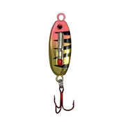 Fish Daddy Micro Blink LED Spoon 1/8 oz - Gold Red Glow Perch (FD00415)