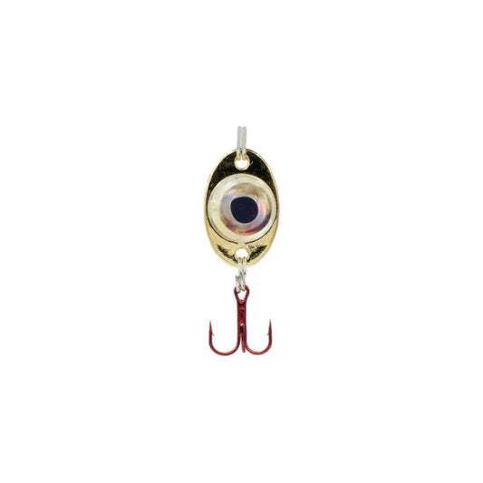 FISH DADDY FD01137 SPOON CP6 1/16OZ DIRTY BOMB BLK/GOLD - BLACK SPOON GOLD LED | 1/16OZ 1PK