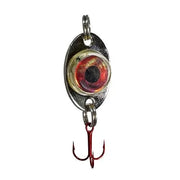 Fish Daddy Dirty Bomb LED Spoon 1/8 oz - Silver/Red (FD01147)