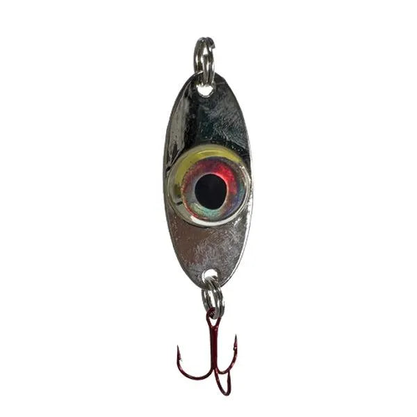 FISH DADDY FD01151 SPOON CP6 1/4OZ DIRTY BOMB SILVER/GREEN - SILVR SPOON GRN LED | 1/4OZ 1PK