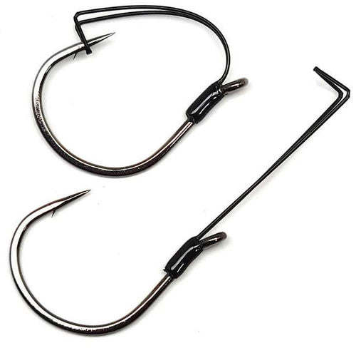 GAMAKATSU 230909 FINESSE WIDE GAP HOOK, WEEDLESS, NS BLACK - SIZE 2