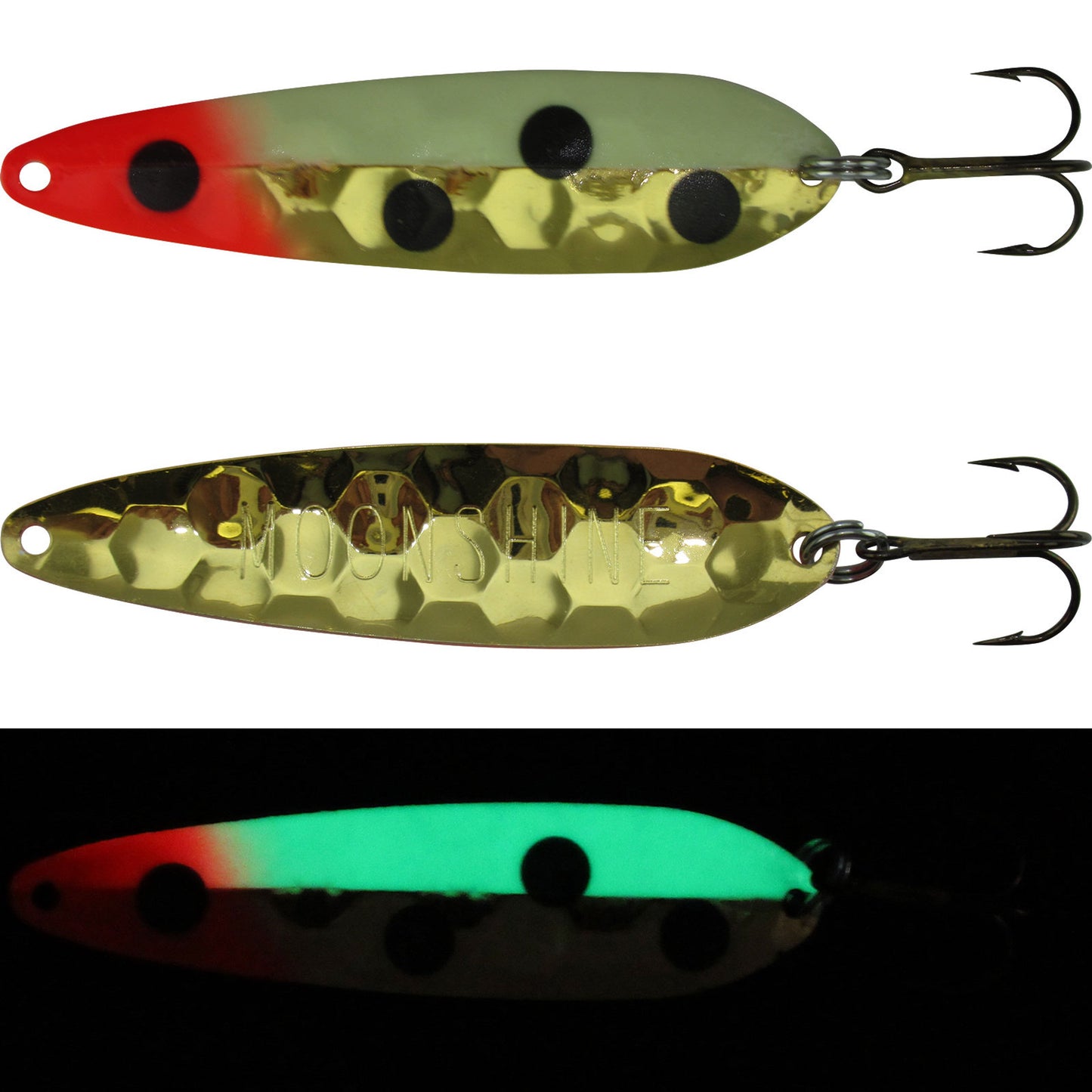 Moonshine Walleye Half Moon Gold Spoon