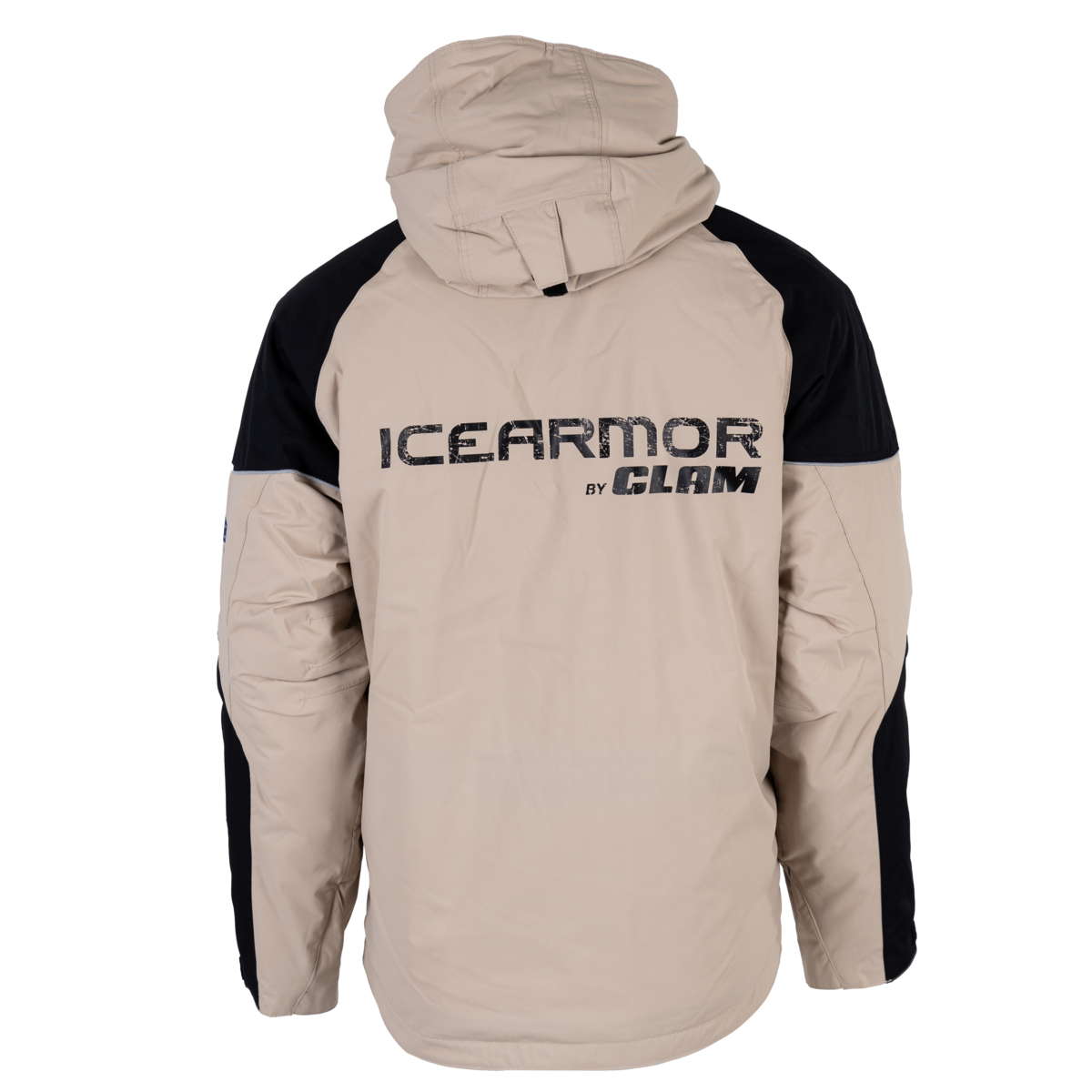 IceArmor by Clam Rise Float Parka (Doe Skin/Black) Folds of