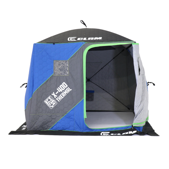 NEW! CLAM X-400 Thermal Ice Team - 4 Side Hub Shelter