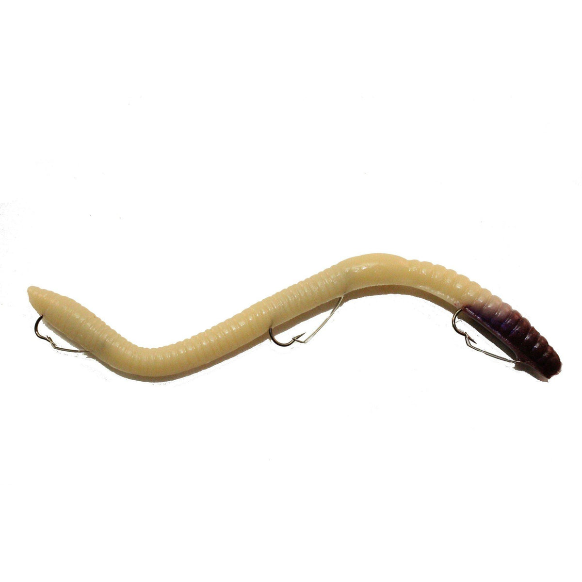 Ike-Con Weedless Pre-Rigged Worm 6.25 inch Real Nightcrawler