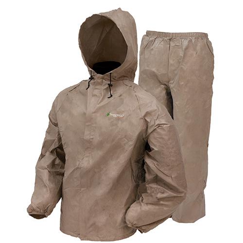 Frogg Toggs UL12104-04MD Men's Ultra-Lite II Rain Suit, Khaki, Size MD