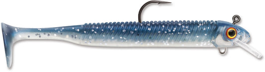 Storm 360GT Searchbait Swimmer, 3.5", 1/8oz Jig, #2/0 Hook, 1 Rigged/2 Bodies, Tru Blue