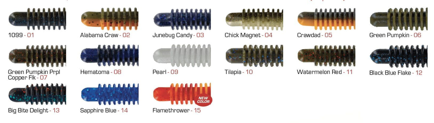 BIG BITE BAITS 3" KAMIKAZE CRAW / BLACK BLUE FLAKE (8 PACK)