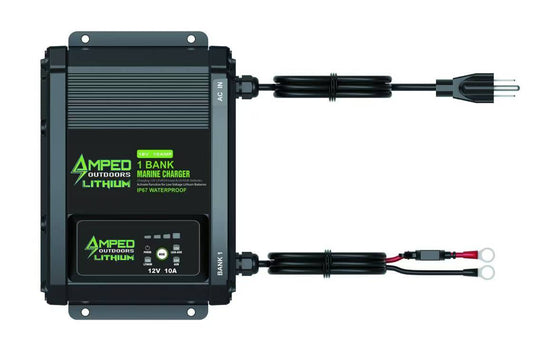 Amped Outdoors 1 Bank 10A 12V On-Board Battery Charger