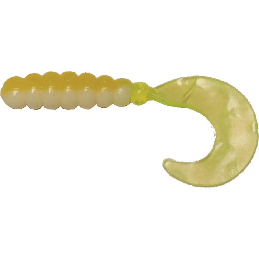 Big Bite Baits Fat Grub Curl Tail, 2in
