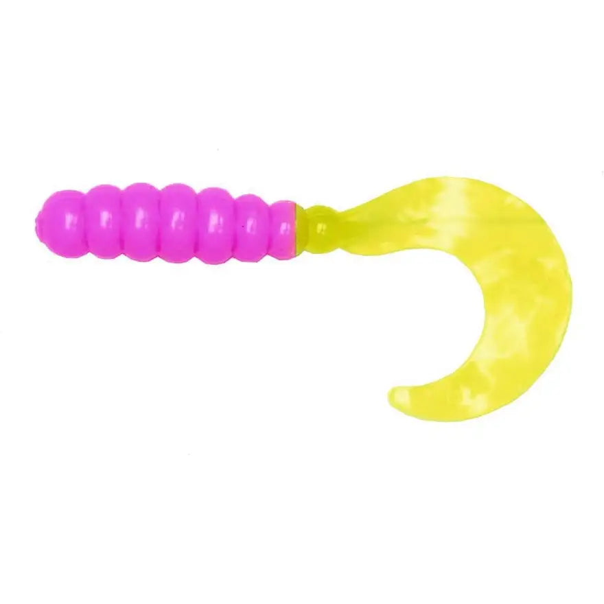 Big Bite Baits Fat Grub Curl Tail, 2in