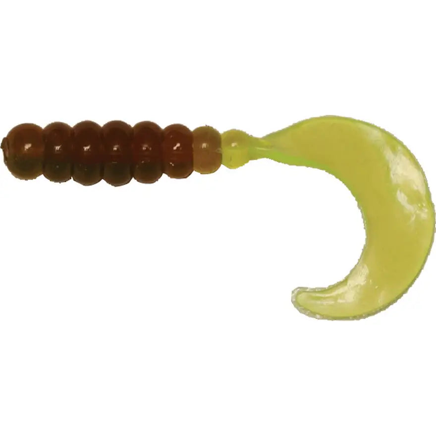Big Bite Baits Fat Grub Curl Tail, 2in