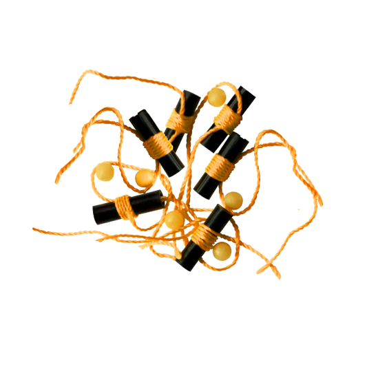 ROD N BOBBS Slip Bobber Stops AND GLOW BEAD ORANGE 6 PACK