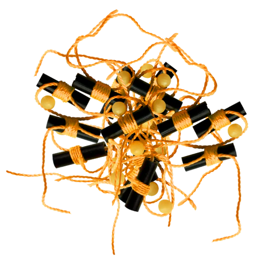 ROD N BOBBS Slip Bobber Stops AND GLOW BEAD ORANGE 15 PACK