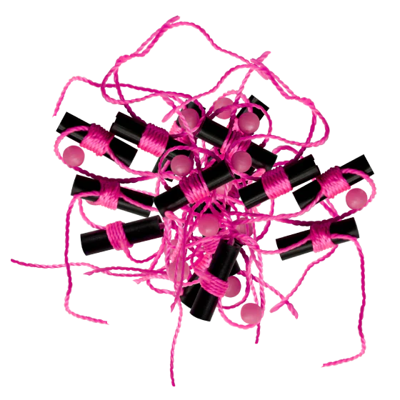 ROD N BOBBS Slip Bobber Stops AND GLOW BEAD PINK 15 PACK