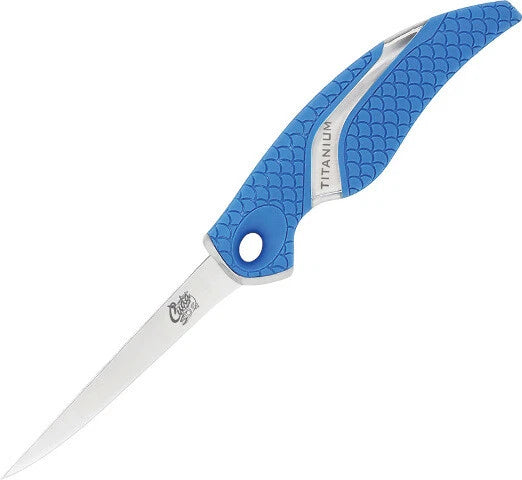 Camillus Cuda Fillet Knife 10 1/8" overall. 4 1/4" titanium bonded German 4116 c