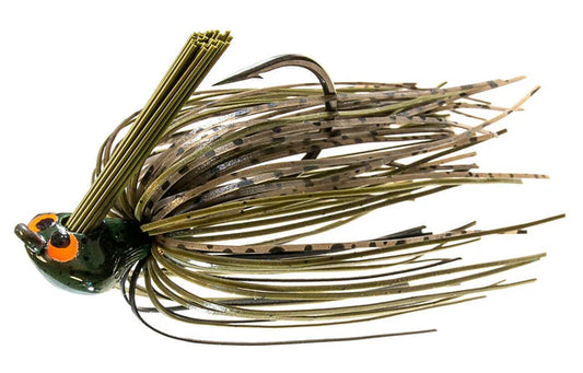 Z-Man CrossEyez Flipping Jig - 3/8 oz Green Pumpkin
