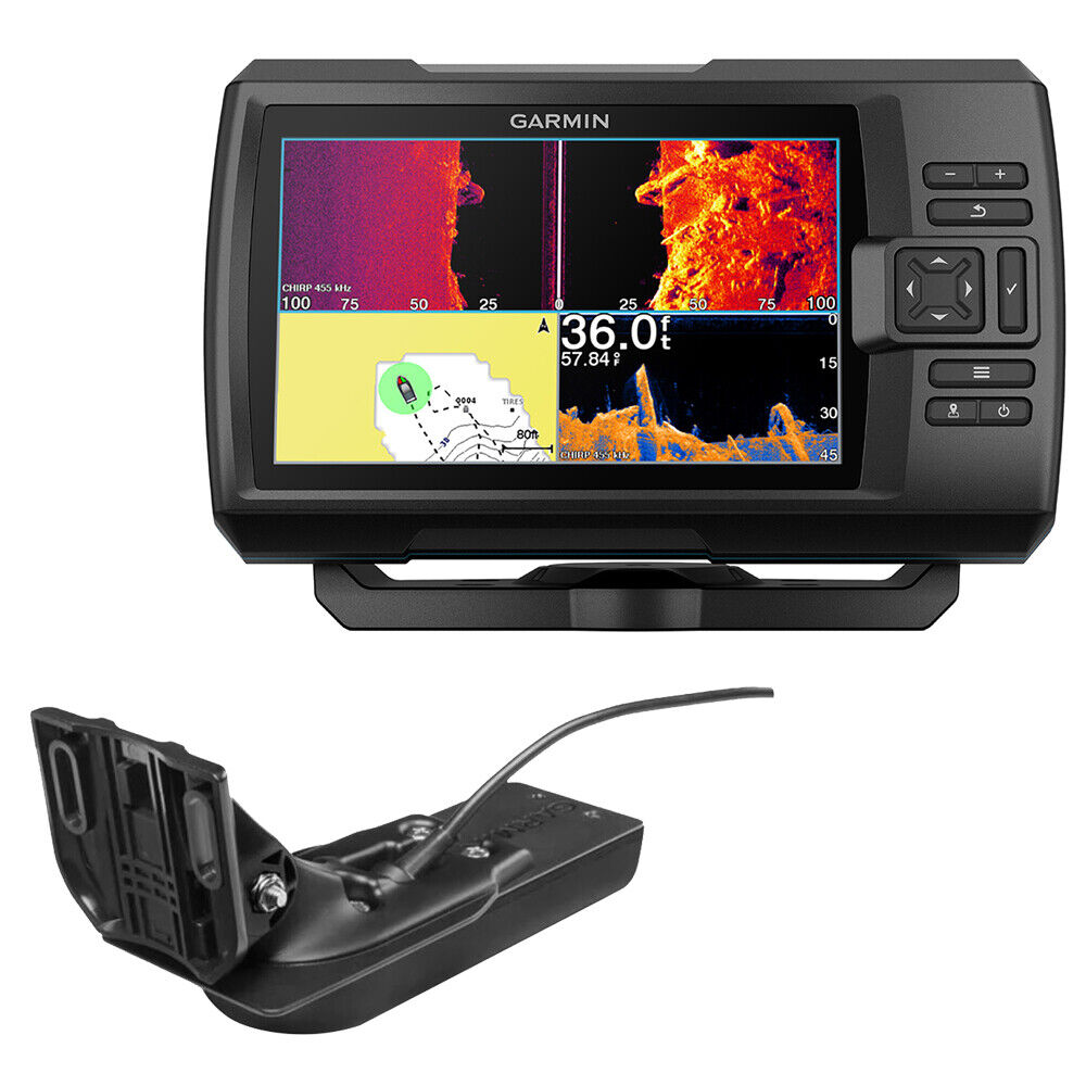 Garmin - STRIKER Vivid 7sv Fishfinder GPS - Black