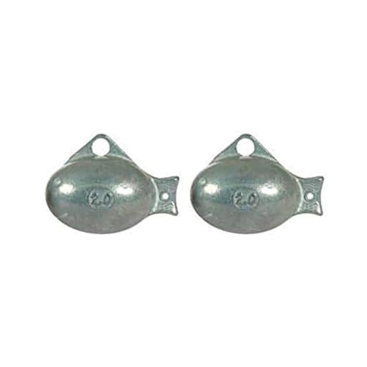 Off Shore OR20 2 X Replacement Pro Guppy Weights 2 Oz 2 Pk 99.9% Lead Free