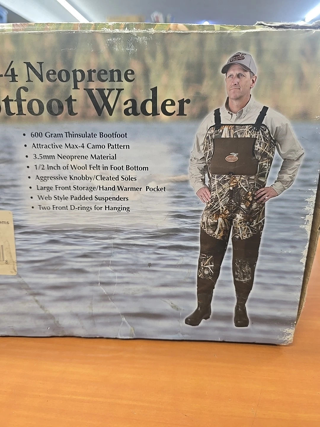 WATERFOWL WADING SYSTEMS Camo Neopreme chest waders LOOK READ SZ 8 WFW10901W