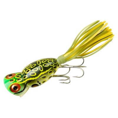 Arbogast Hula Popper Baits, Bull Frog, 2.25-Inch 2 1/4", 5/8 oz, Frog
