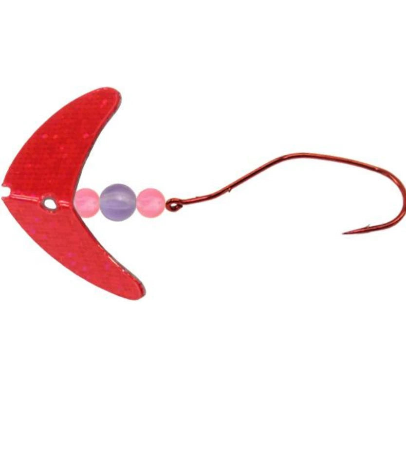 Mack's Lure 63302 Smile Blade Slow Death Rig Pink Sparkle #2 Walleye 48in Leader