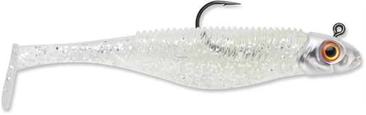 Storm 360Gt Searchbait Shad, Sinking, 3-1/2", 1/4Oz, #2/0 Hk, 1 Rigged Two Bodies, Gaga SBD35GA-14J