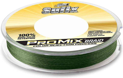 Sufix ProMix Braided Line - Lo-Vis Green - 20LB- 150yds
