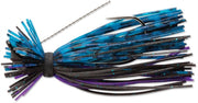 Terminator Lures Finesse Jig, Sinking, 3/16 Oz, Black Blue Purple