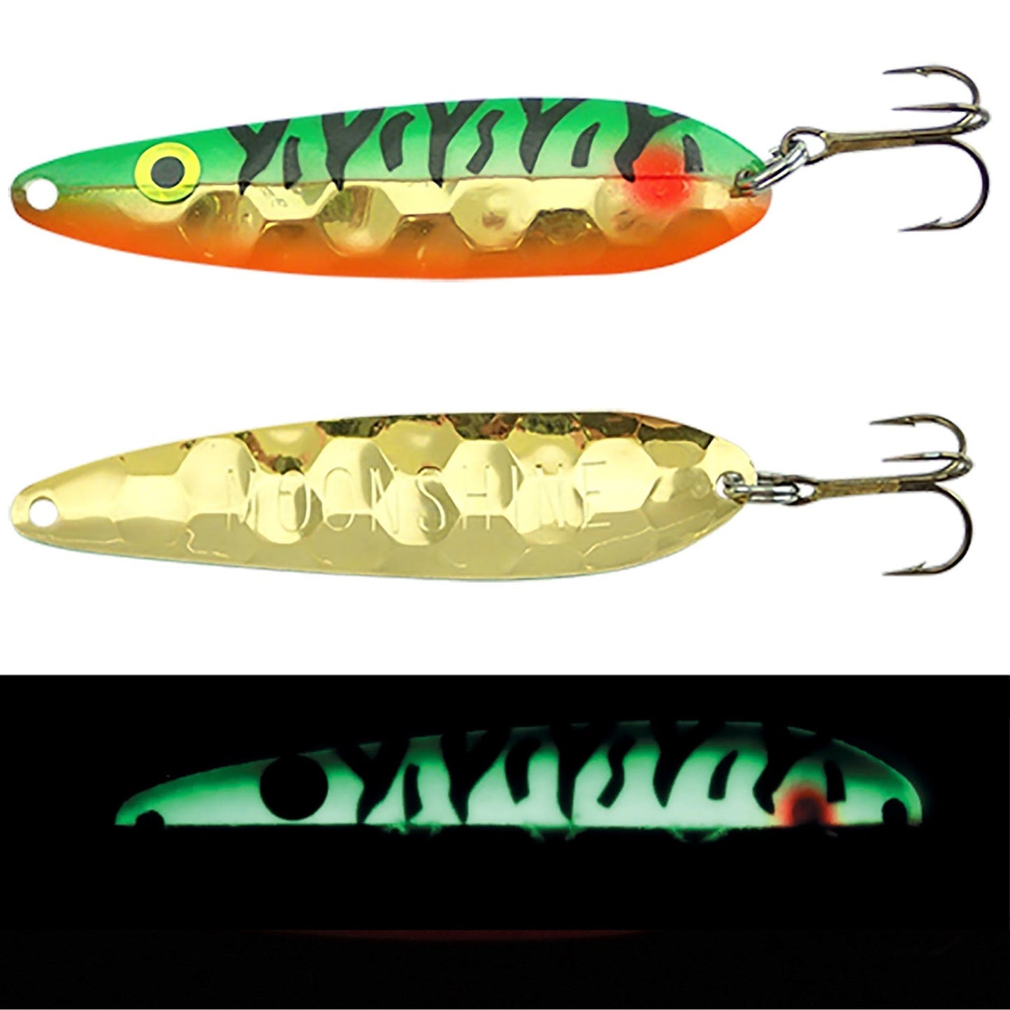 Moonshine Walleye Half Moon Gold Spoon