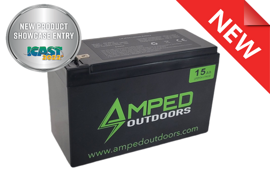 Amped 12v 15Ah Lithium Battery (LiFePO4)