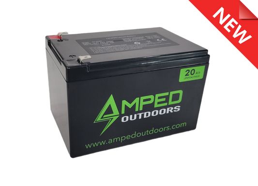 Amped 12v 20Ah Lithium Battery (LiFePO4)