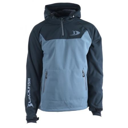 BLACKFISH Men's Gale 2.0 Soft-Shell Pullover Charcoal Black