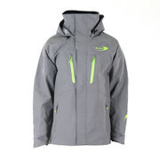 Blackfish men's Torrent rain jacket charcoal lime