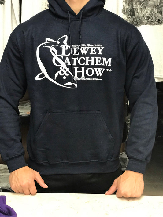 Dewey Catchem and How Logo Sweatshirts Navy Blue