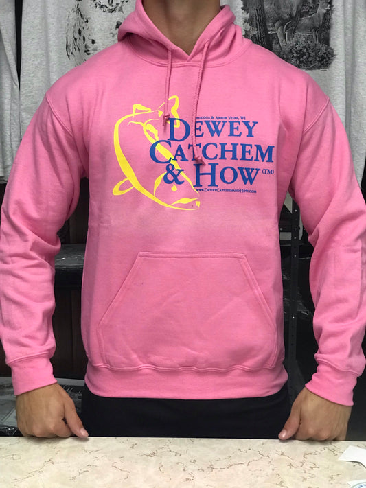 Dewey Catchem and How Logo Sweatshirts Azalea Pink
