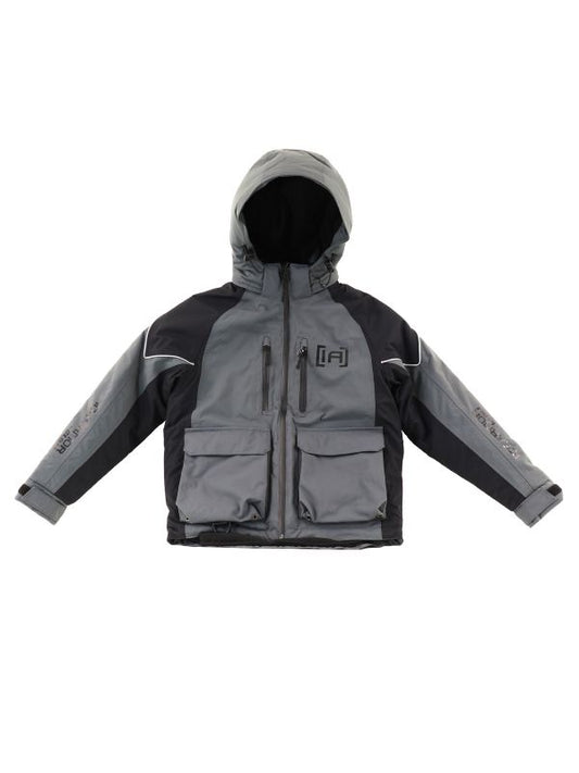 CLAM Youth IceArmor Rise Float Parka Charcoal Black